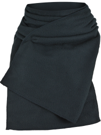 Fleece šála - černá