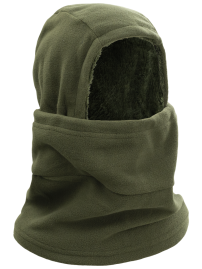 fleece balaclava with fur